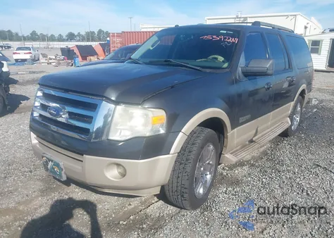2007 Ford Expedition El Eddie Bauer из США, поврежденный, VIN 1FMFK17587LA20688